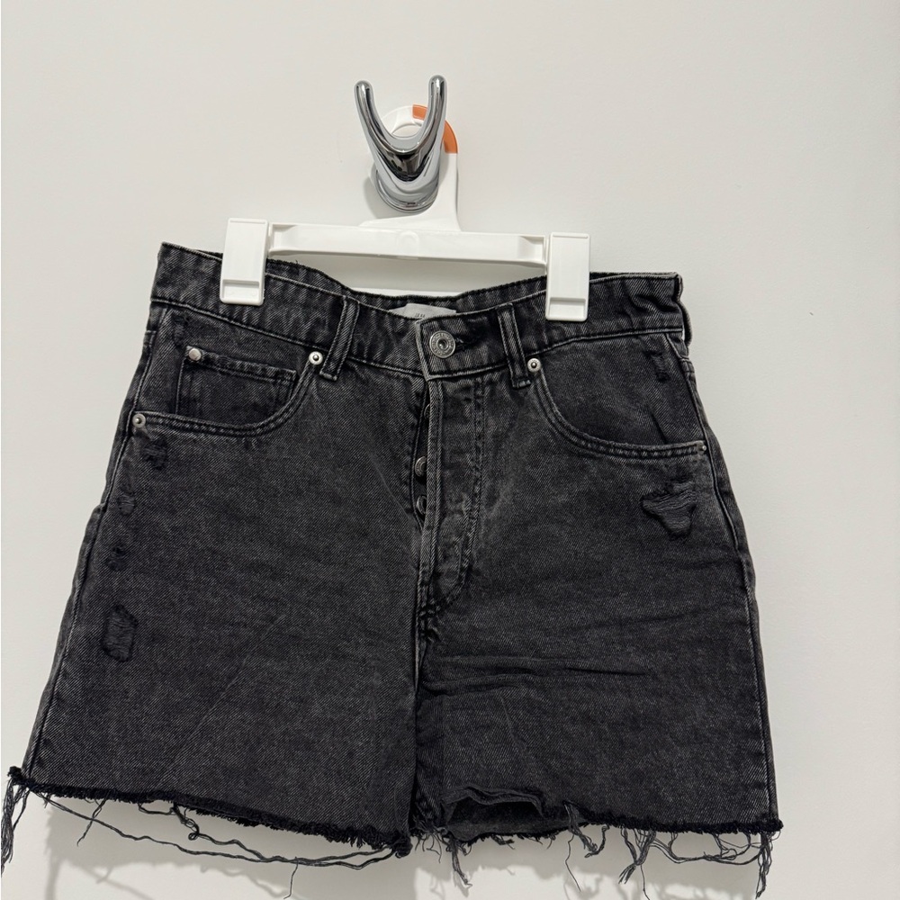 H&M Black Jean Shorts